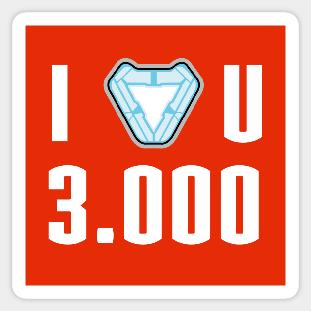 I love you 3000 Sticker by RafaRodrix